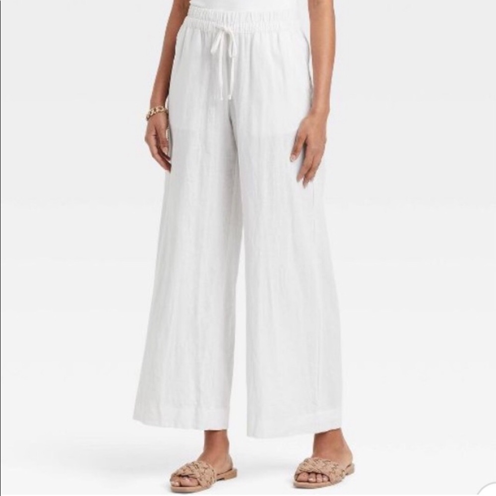 White Linen Pants
